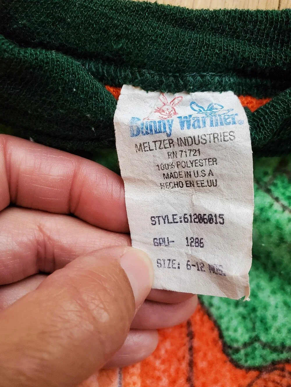 Pumpkin Sleeper Vintage